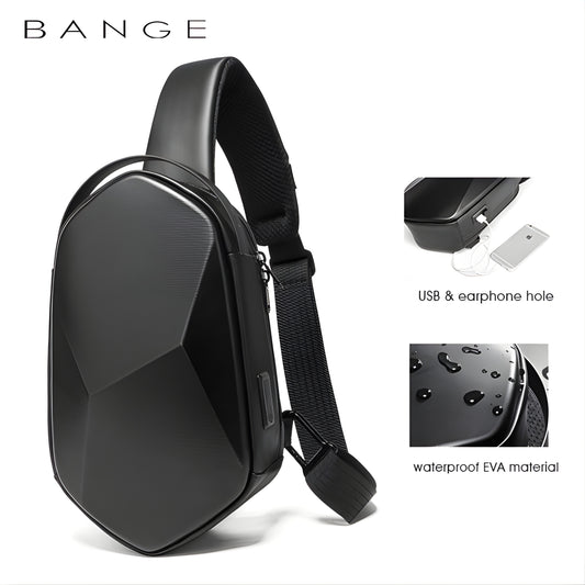 BANGE 7213 Waterproof Anti-Theft Sling Bag — front view