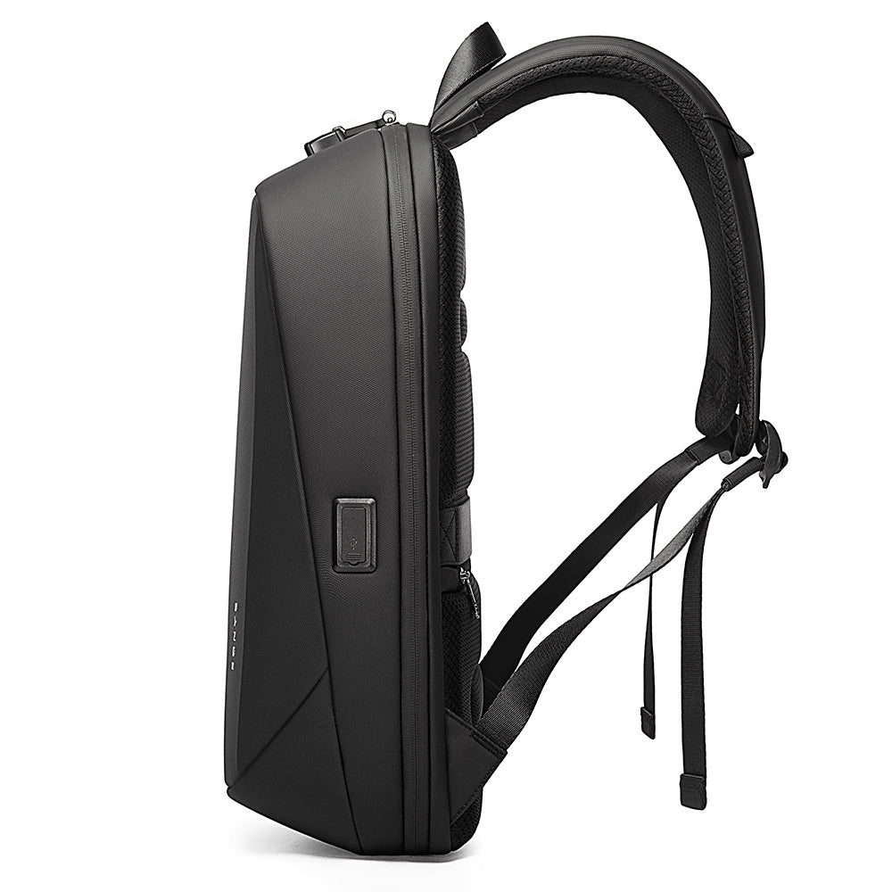 Bange 7251 Torin a black backpack featuring a strap attached to its left side