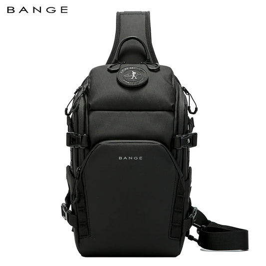 BANGE FW231 waterproof anti-theft crossbody bag — close-up detail