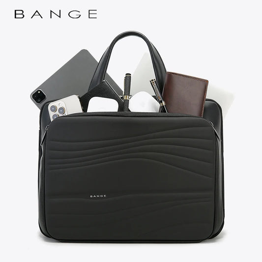 BANGE 8029 business laptop briefcase backpack — close-up detail