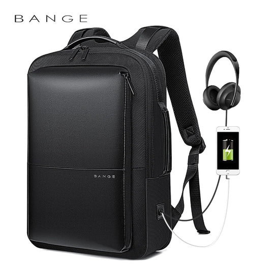 BANGE S53 waterproof 15.6" laptop backpack — close-up detail