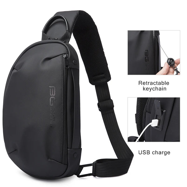 BANGE Slim Anti-Theft Chest Sling Bag
