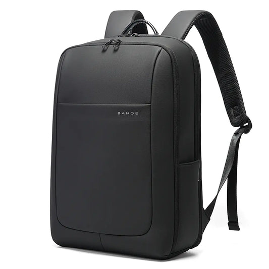 BANGE Voyon BG-2952 black backpack front view on a white background