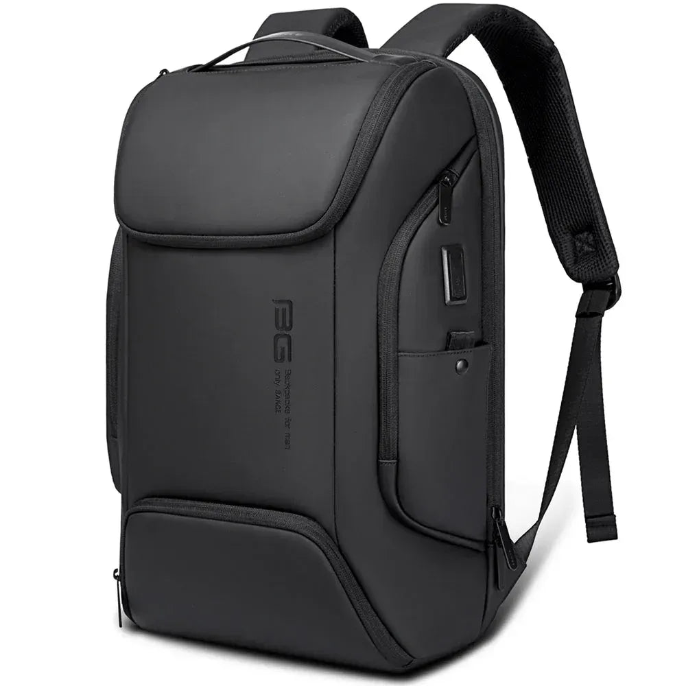 bange 7267 strava black backpack waterproof card compartment