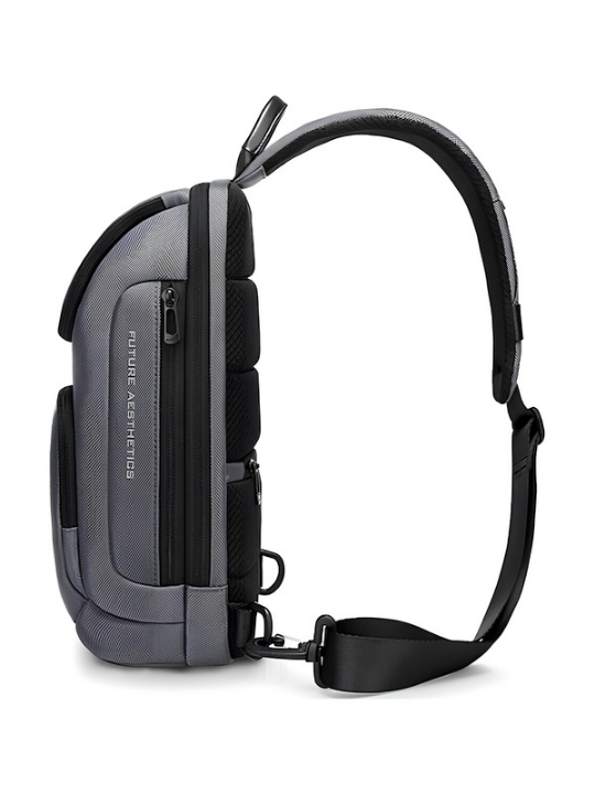 Bange Zynova 7565 sling bag — angled view (AI enhanced via Canva)