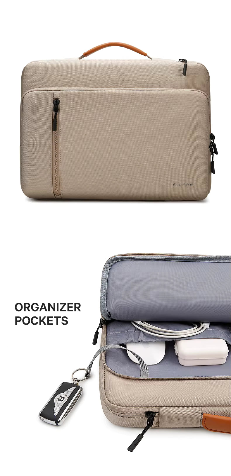 BANGE BG-6802 Laptop Sleeve with Handle — packed view