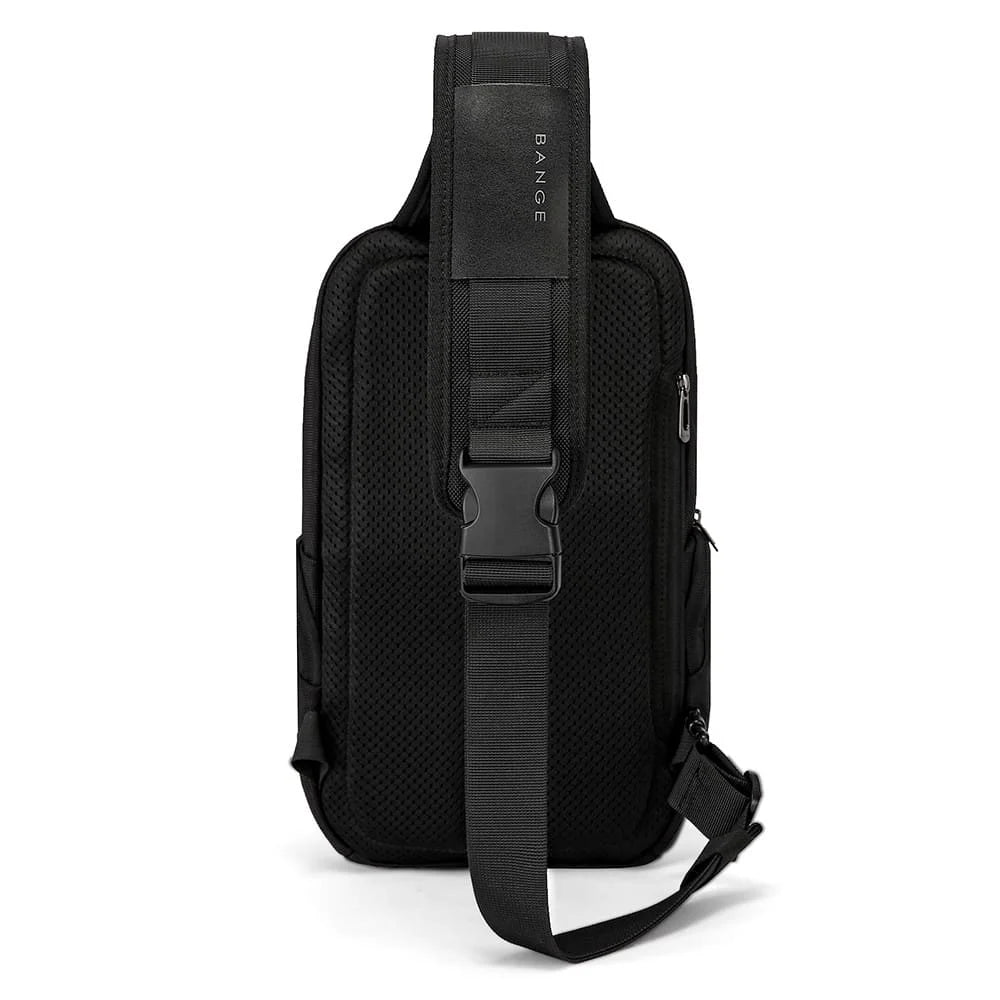 Cyvox BANGE BG‑7718 sling bag back view, padded back panel for comfort, lightweight and ergonomic, perfect for daily commuting and travel