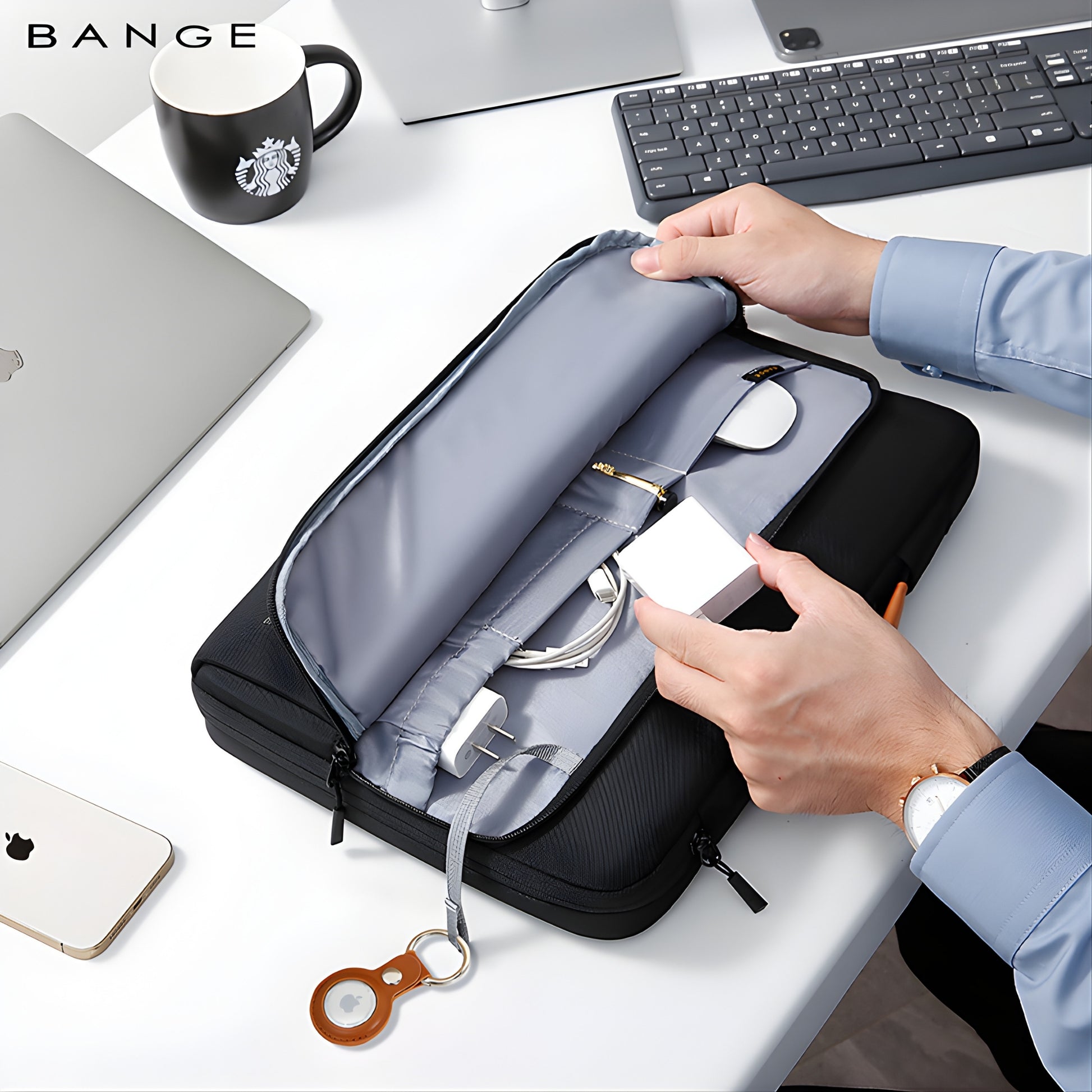 BANGE BG-6802 Laptop Sleeve with Handle — front view