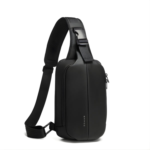 BANGE 7210 Waterproof Anti-Theft Crossbody Sling Bag – Multi-Functional Durable Men's Chest & Shoulder Bag for Travel & Business