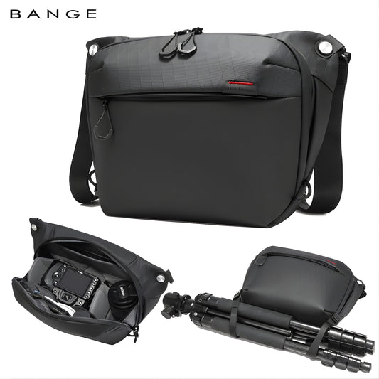 BANGE BG-XJ328 Waterproof Camera Single Arm Bag – YKK Zipper Multifunctional DSLR Photo Digital Gear Messenger Bag | Outdoor & Daily