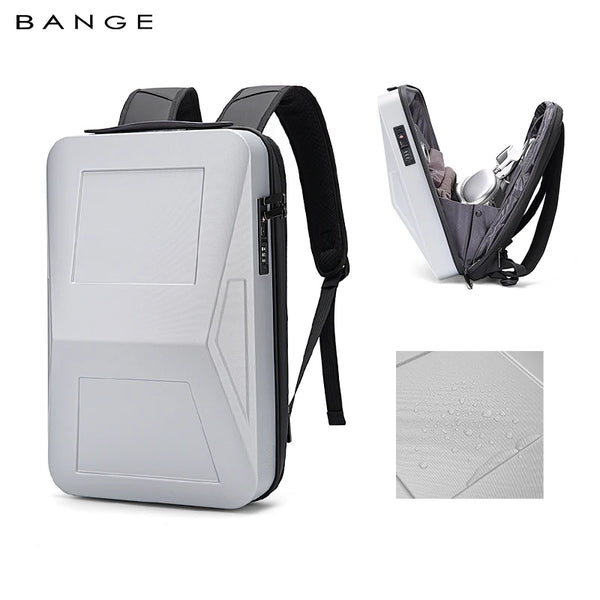 BANGE 2956 hard shell EVA expandable TSA laptop backpack