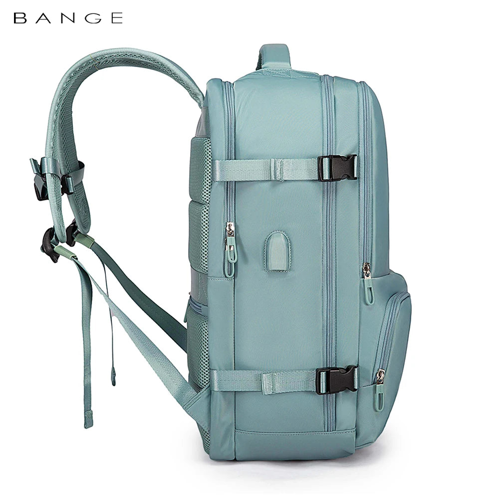 BANGE 1800 travel backpack mint back