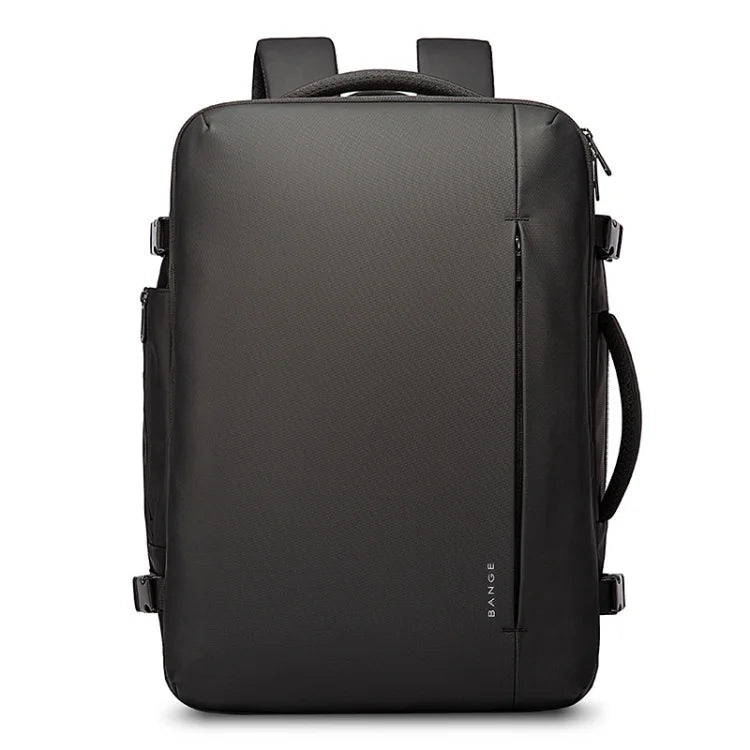 Rheon  black expandable backpack front view