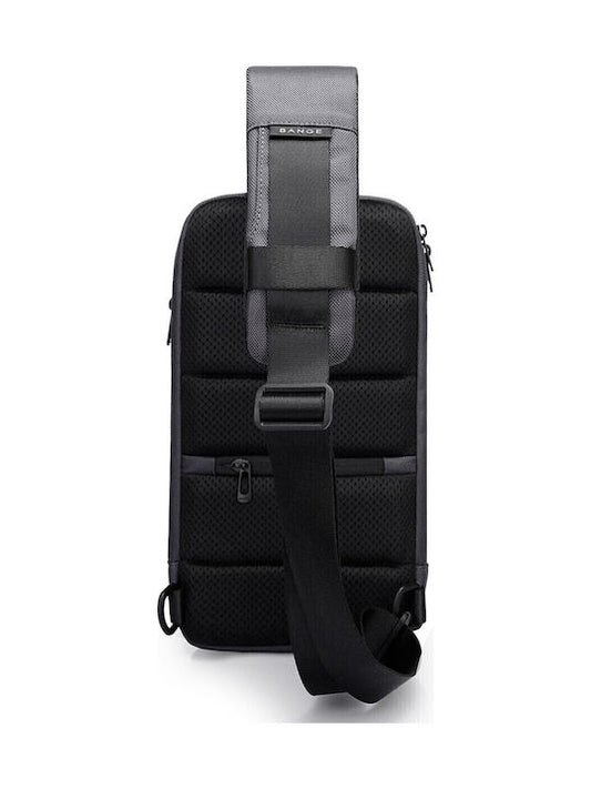 BANGE Zynova 7565 Model Sleek black backpack with padded back and adjustable strap.