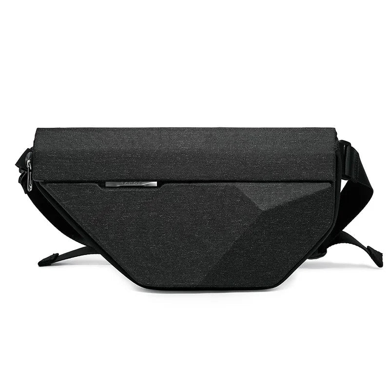 Front view of the Bange Zynox BG-7502 waterproof chest bag showing its sleek compact design