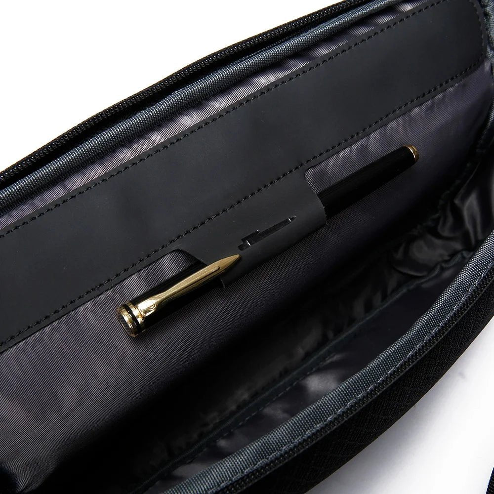 Interior view of Bange BG-77202 Fonex sling bag showing organized compartments for better adjustment