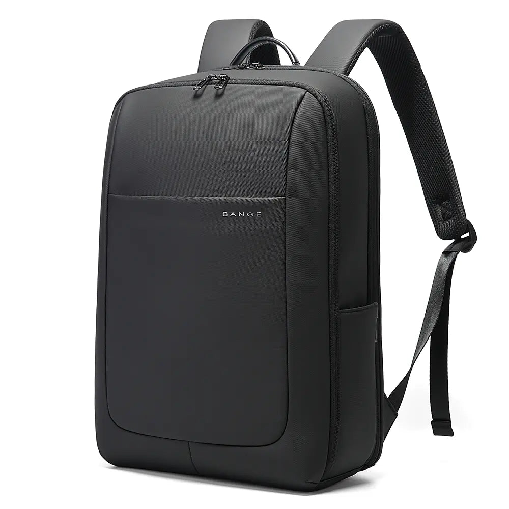 BANGE Voyon BG-2952 black backpack front view on a white background