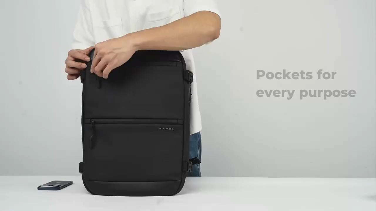 Fare: 30L Waterproof Anti-Theft Backpack with Bottle Holder